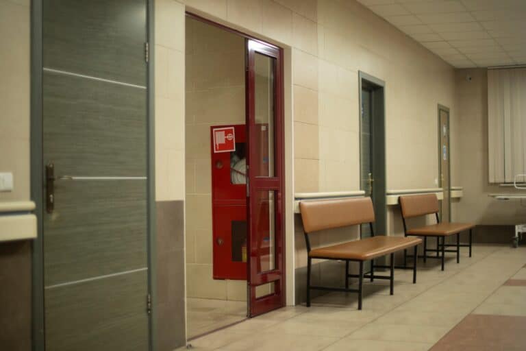 Empty corridor in a hospital in the concept of 'top services and amenities in Barnet'.